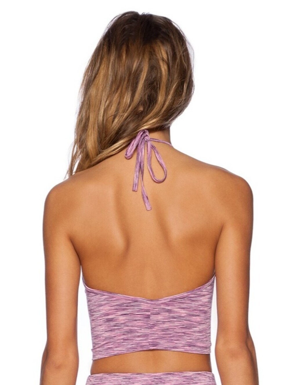 Motel Rocks APRIL Lilac Halter Crop Top XS - Picture 2 of 7
